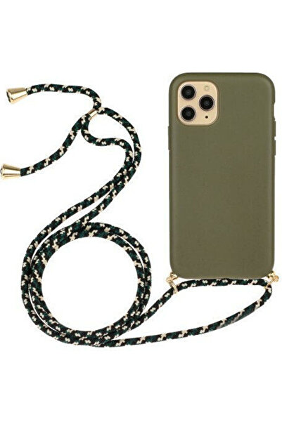OEM Πίσω Θήκη Σιλικόνης με Λουράκι Πράσινο (iPhone 11 Pro) Κωδικός: 101120550F