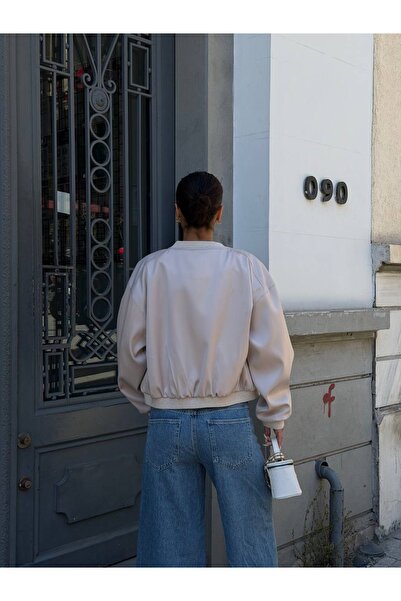 Ekim Store Saten Bomber Oversize Ceket