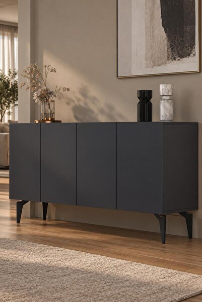 Modova Home 150MHK1AA SADEMM KONSOL TV SEHPASI ANTRASİT-ALTIN
