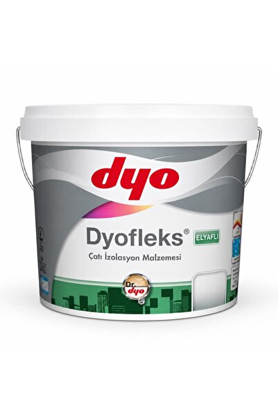 Dyo Dyofleks Elyaflı Çatı Su İzolasyon Malzemesi 5 Lt Beyaz