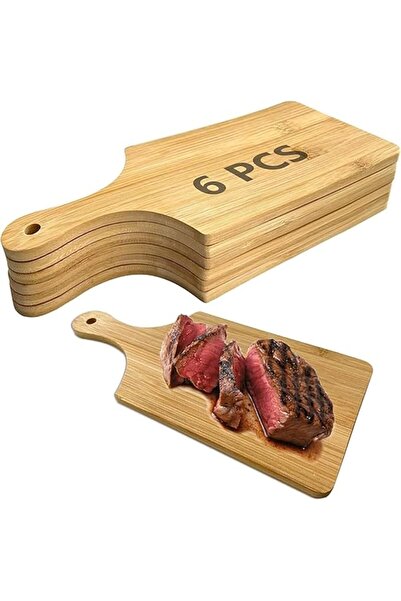Yelajoy 6Pcs Mini Charcuterie Boards, Small Wood Cutting Board Bulk for Kitch...