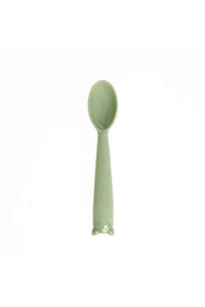 Baby Plus Silikon Mama Kaşığı - Yeşil