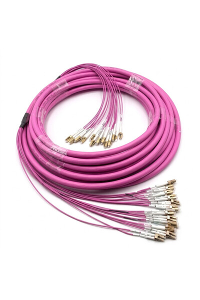 OEM Cablu interior Breakout MM OM4 24 fire LC/UPC-LC/UPC 14.5mm LSZH 25M