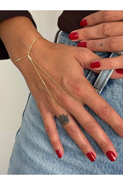 Tuysa Jewelry Zirkon Taş Detaylı Minimal Şahmeran