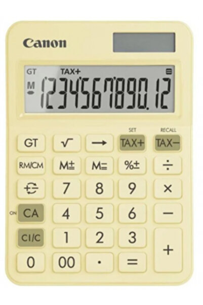Canon Calculator de birou, LS-125KB PYL, Galben pastel, LCD cu 12 cifre, ilum...
