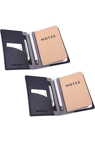 wisdompro Journal Cover, 2 Pack PU Leather Notebook Cover for Field Notes, or...