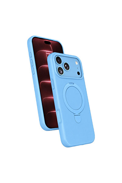 Nezih Case İphone 18 Pro Max ile Uyumlu İçi Kadife Stand Olabilen Halka Yüzük...