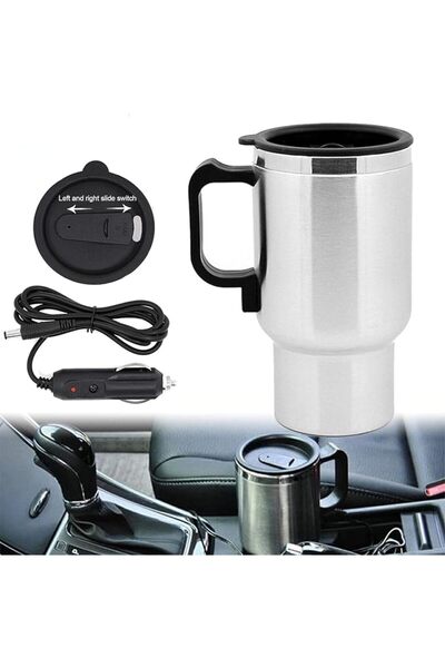 West Biking Car Electric Kettle, 450ml, 60W, 12V, 65°C/149°F, Portable Travel...