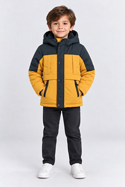 AHENGİM Boy's Hooded Winter Coat with Soft Lining and Water Repellent Feature...