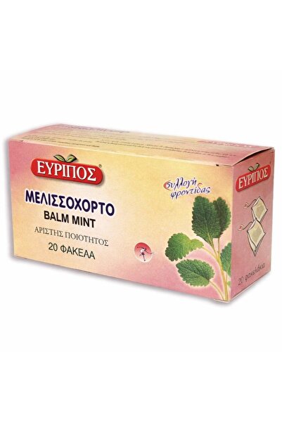 EURIPOS Τσάι Μέντας Balm 20 φακελάκια Ελληνικό Προϊόν Εξαιρετικής Ποιότητας