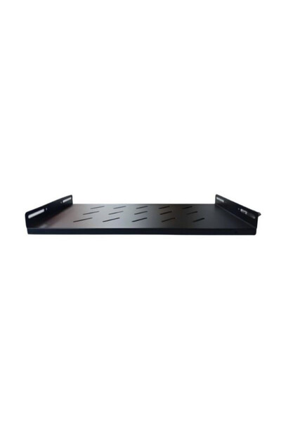 OEM Tava fixa rack 350mm 1U, 19" Neagra cu prindere in lateral Hondao