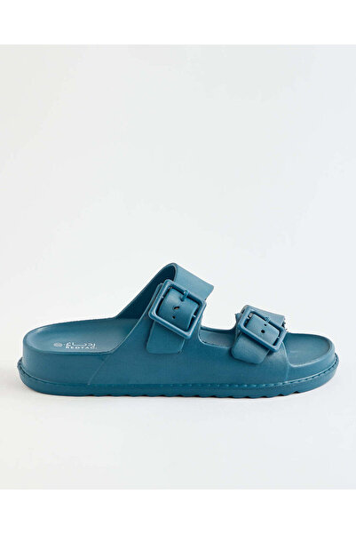 REDTAG Women Blue Molded Slide