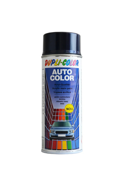 Dupli-Color Σκόντα μεταλλικό σπρέι βαφής επιδιόρθωσης αυτοκινήτου, βαθύ μπλε ...