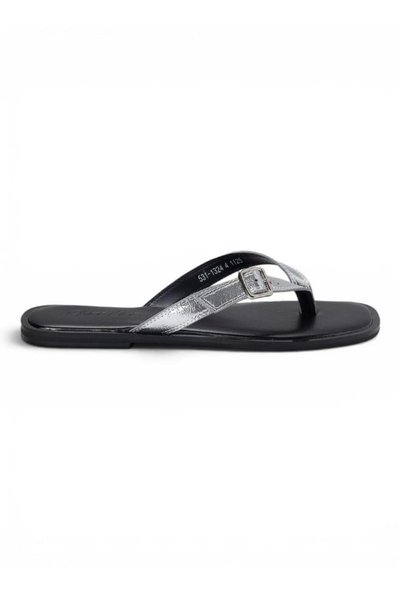 BATA Dual Strap Slide Sandals