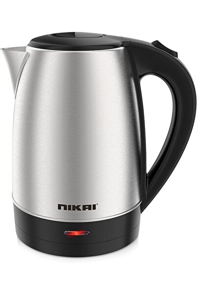 Nikai Stainless Steel Kettle 1.7 L NK420A, Silver, Mixed Material 2 Years