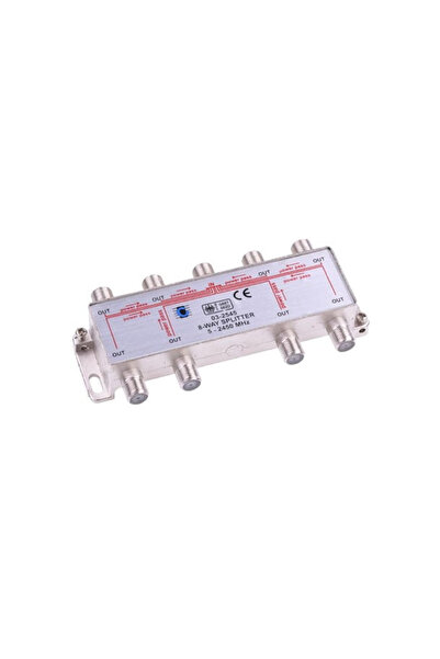 OEM Splitter CATV 5-2450MHz cu trecere de putere Telix 8 ieșiri