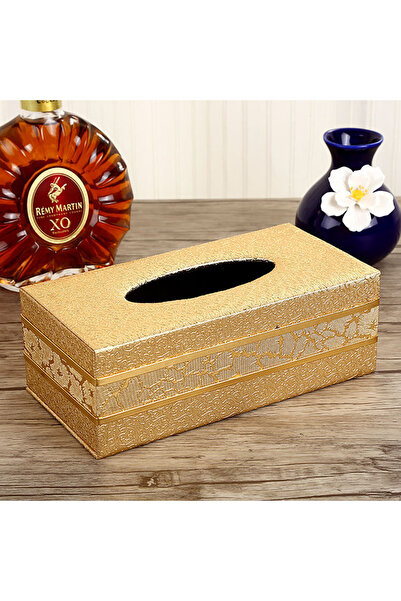 KLNAMAEAAN Leather Tissue Box Holder, Magnetic Switch Rectangle Napkin Paper ...