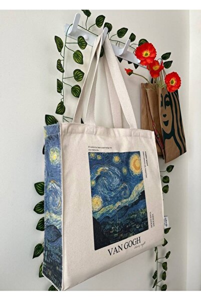 Le Vion Baskılı Bez Çanta 38x42 cm 170 Gr Omuz Çantası Kadın Alışveriş Çantası