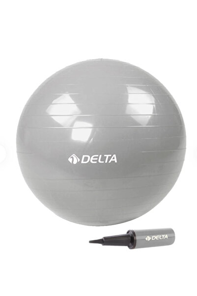 Delta 55 Cm. Pilates Ball + Pump-Silver