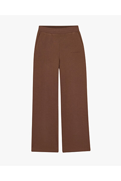 SKECHERS W Essential Wide Leg Sweatpant Kadın Kahverengi Eşofman Altı S261015...