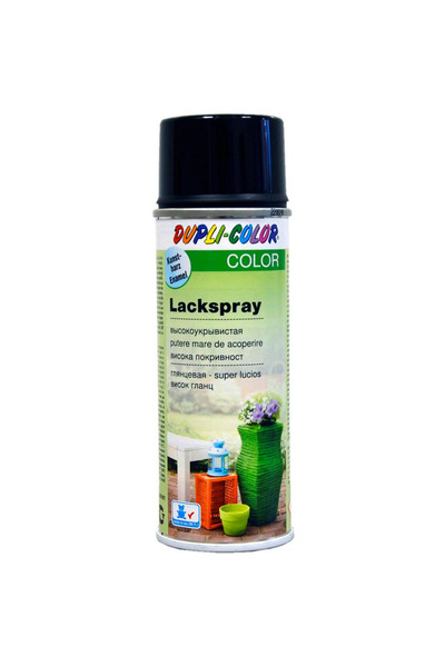 Dupli-Color Lackspray декоративна спрей боя, синтетична, черна, 200 мл