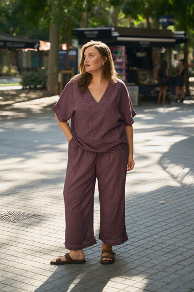 İKİKIZ Cotton Plus Size Trousers