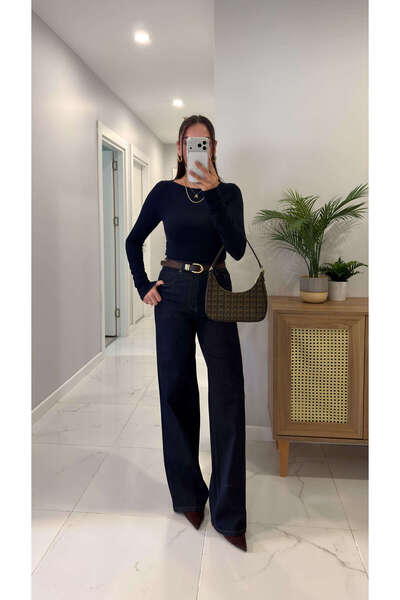 BİRCANÇİL Jalle Dark Blue Straight Jean