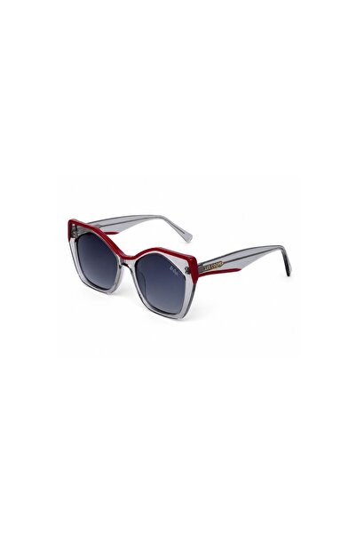 Lee Cooper Women 1.1 Tac Polarized Sunglasses Trans+Red Mirror Lens - LCW10560C3