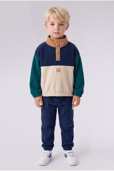 DeFacto Baby Boy Sweat Set I4305A5/In176 Indigo