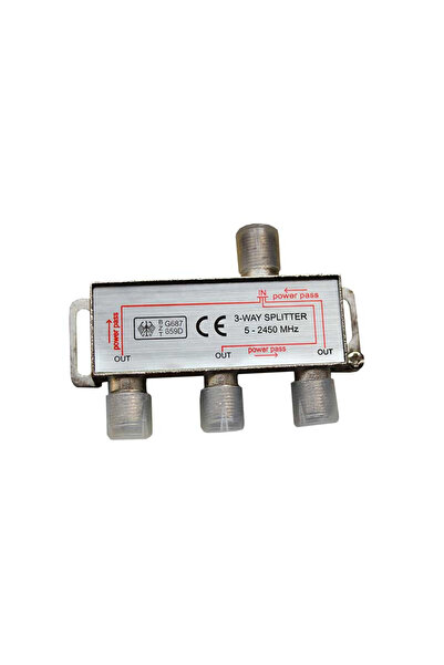 OEM Splitter CATV 5-2450MHz cu trecere de putere Telix 3 iesiri