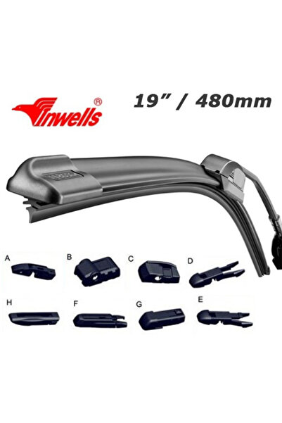 Rbw Υαλοκαθαριστήρας παρμπρίζ Inwells 18114 Aero Dynamic 480 χιλ. 19 εμπρός