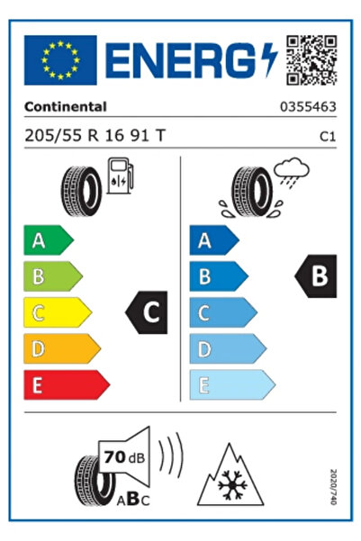Continental 205/55R16 91T WinterContact TS870 - 2026 KIŞLIK