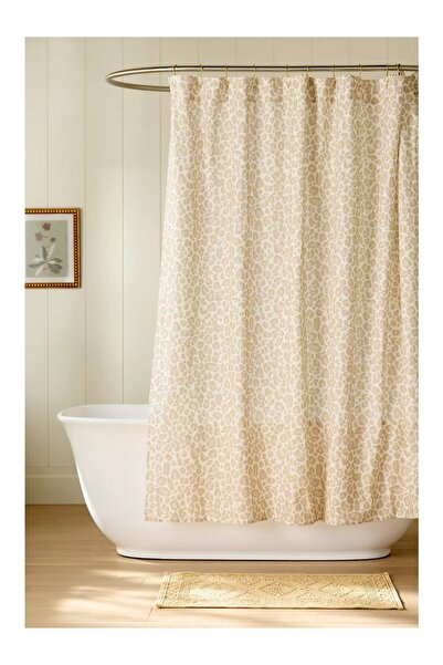 Anthropologie Patterned 100% Cotton Colorful Bathroom Shower Curtain