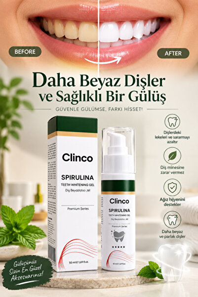 clinco spirulina Diş Beyazlatıcı Yeşil Jel