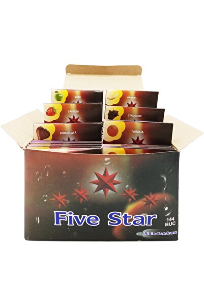 Five Stars Prezervative latex 6 arome diferite 144b