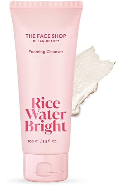 The Face Shop Rice Water Bright Foaming Face Wash 100ml | Face Wash for Glowi...
