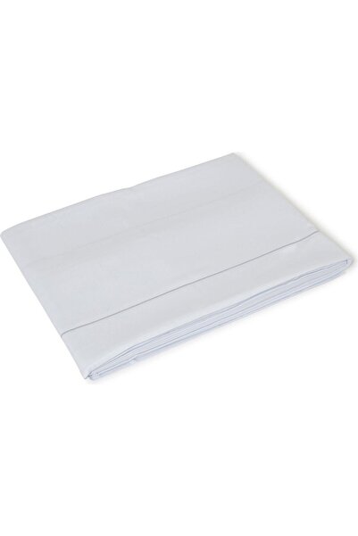 CELSO DE LEMOS Bourdon Duvet Cover White Egyptian Cotton Satin, Oeko-Tex Cert...