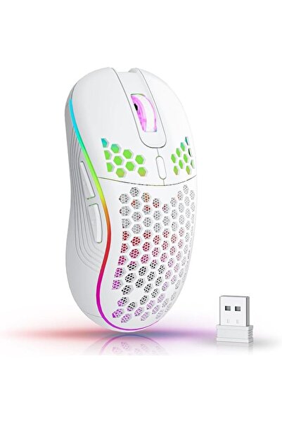 GENERAL ماوس لاسلكي، ماوس بلوتوث مزود ببطارية قابلة للشحن وجهاز استقبال USB -...