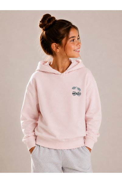 Victor and Jane Girls Graphic Sweatshirt – Front & Back Print Top