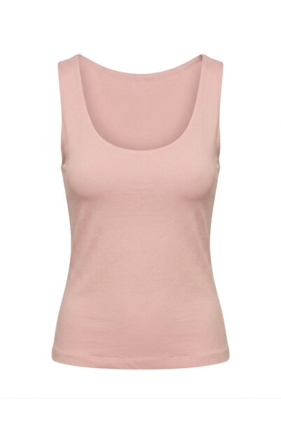 Crep Square Neck Basic Athlete Top - Pink Pink