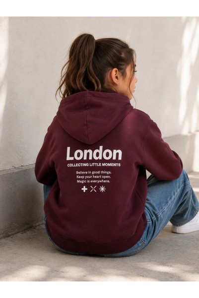 Victor and Jane "London" Front and Back Graphic Sweatshirt Hoodie