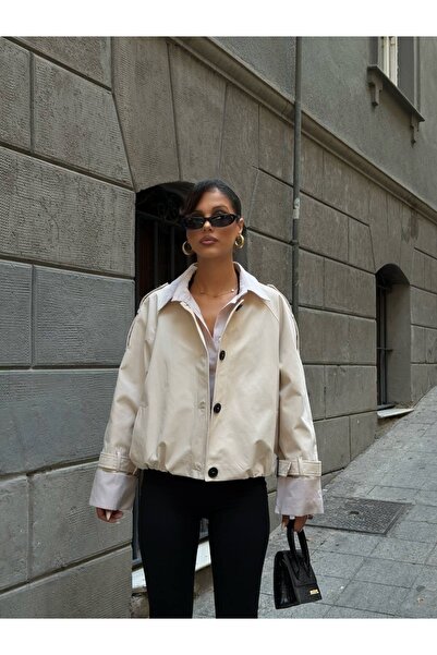 Ekim Store Collar Cuff Shirt Detail Trench Coat