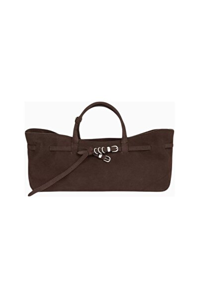 MARGE SHERWOOD Grandma Used Suede Shoulder and Hand Bag, Retro Elegance and M...