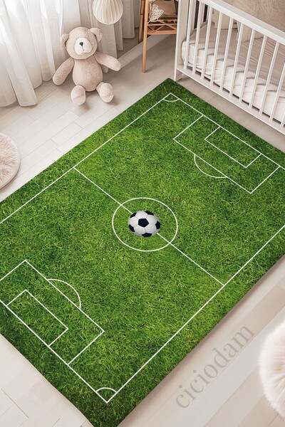 CİCİ ODAM Futbol Sahası Toplu Taraftar Çocuk Halısı 35