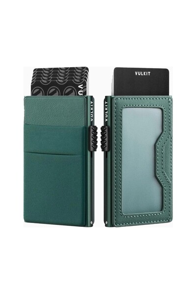 VULKIT Rfid Protected Unisex Card Holder Wallet with Edc Compartment