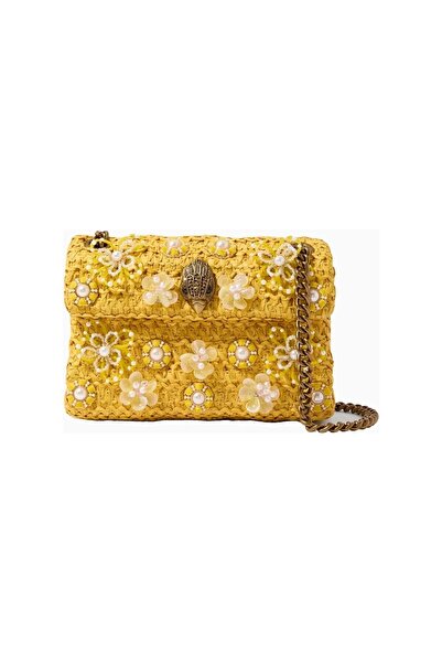 Kurt Geiger Kensington Raffia Effect Mini Chain Strap Pack Women's Crossbody Bag