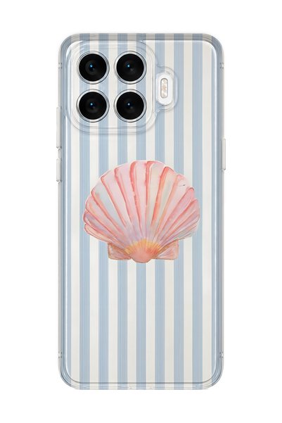 FLAMENKO حافظة هاتف شفافة بنمط صدفة البحر متوافقة مع هاتف Xiaomi 17T