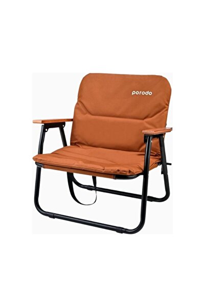 porodo Lifestyle Katlanabilir Kamp Sandalyesi, Kahverengi, 150 kg Kapasiteli