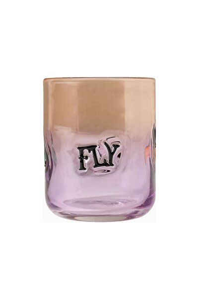 Anthropologie The Mystic Icon Hand-Embroidered Bead Detailed Glass Juice Cup