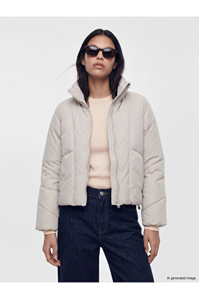LC Waikiki Mock Neck Oversize Women's Puffer Coat